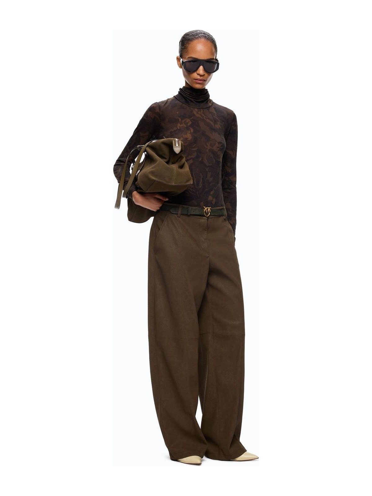 Barolo Pantalone Effetto Nabuk Verde