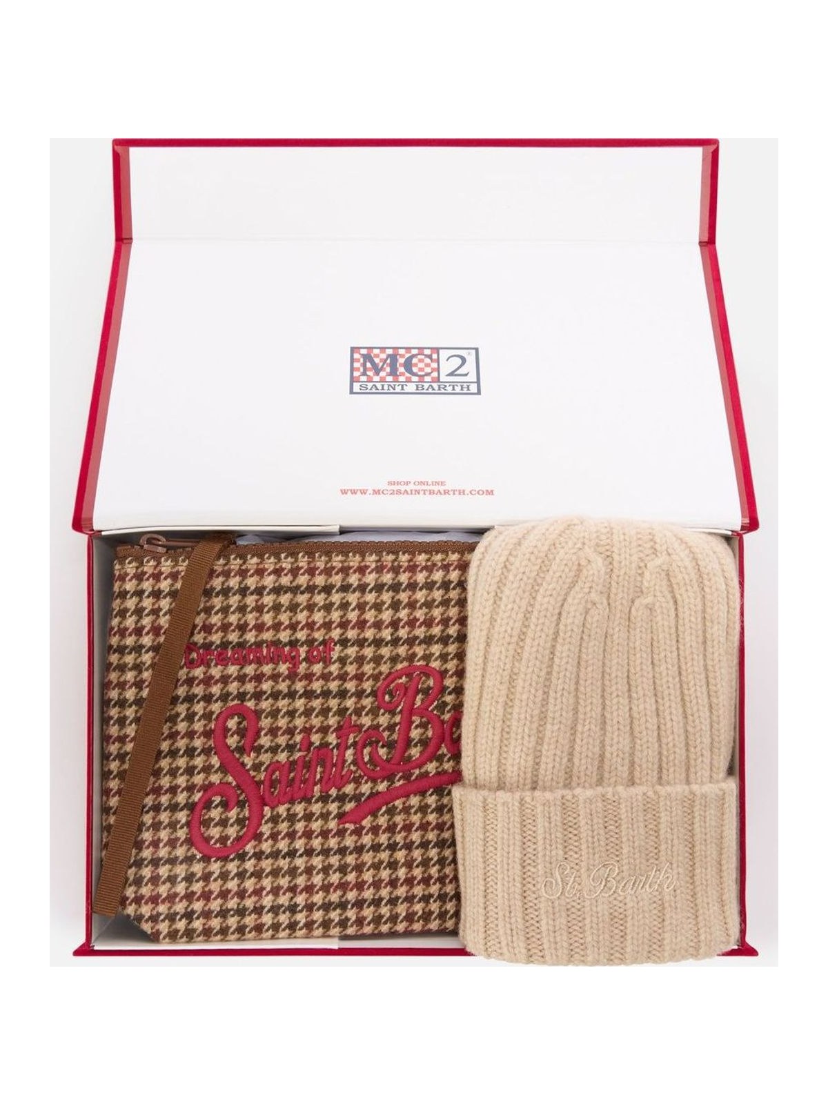Christmas Box Man Hat And Pochette Set