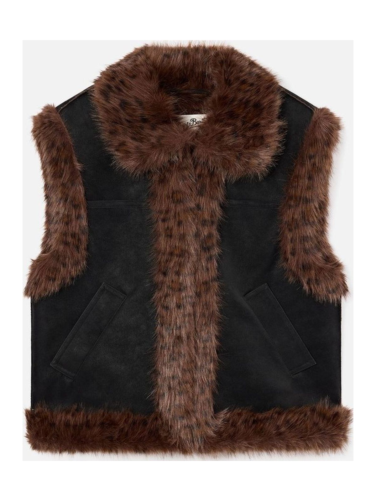 Hesketh Faux Leather Fur Woman Gilet Jacket