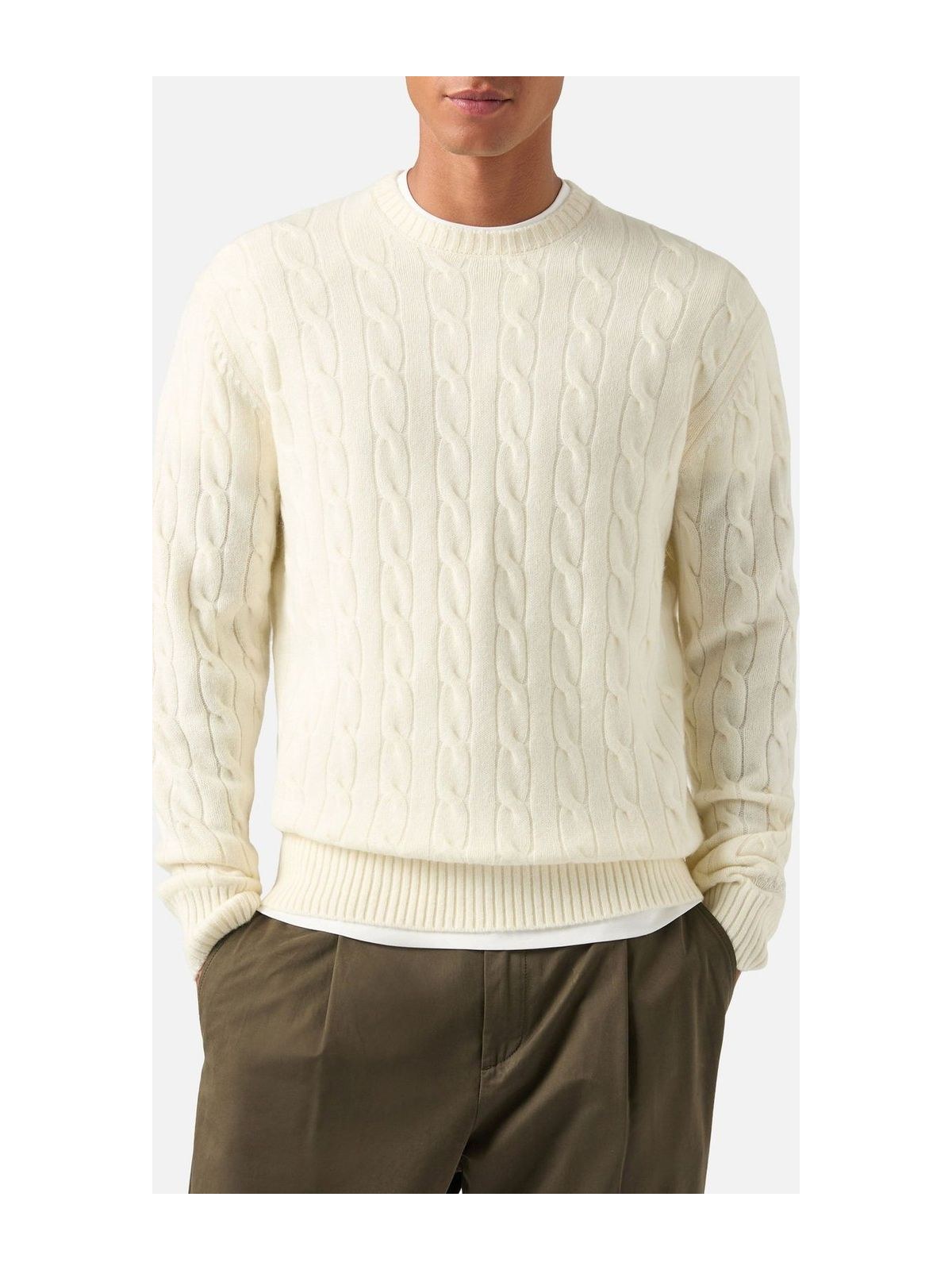 Regent Braid Wool Crew Neck Sweater