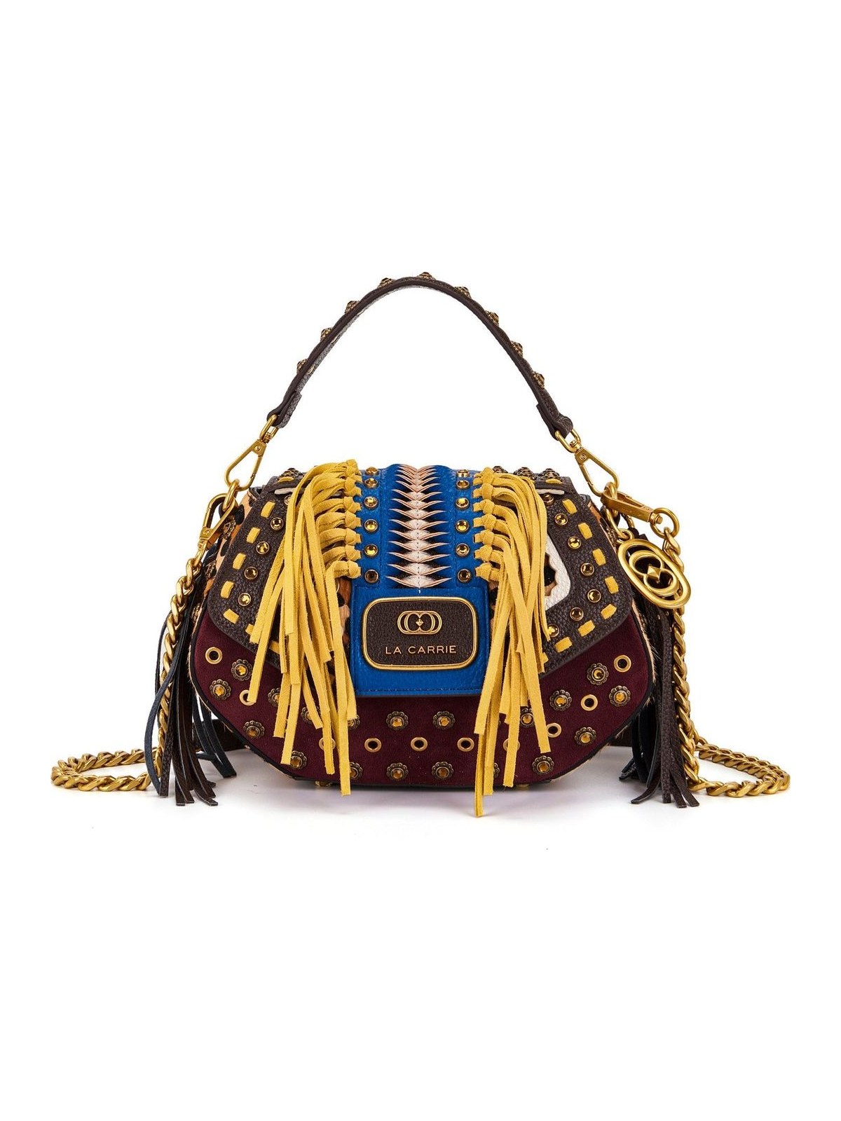 Jungle Hand Bag Suede+Horse+PU Leather