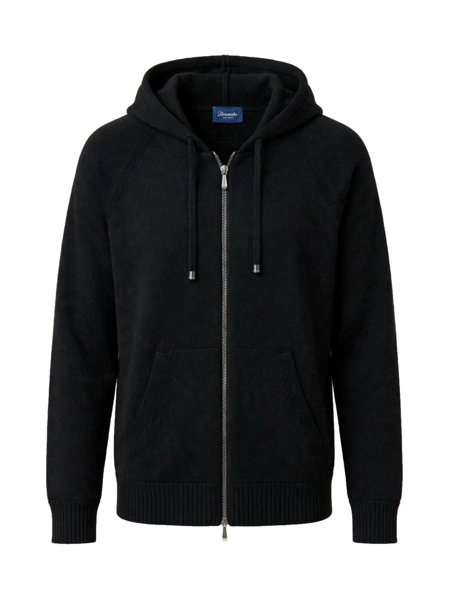 Girocollo con Cappuccio e Zip